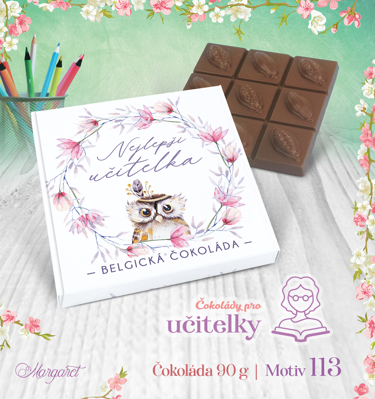 Belgická čokoláda 90 g | Motiv 113